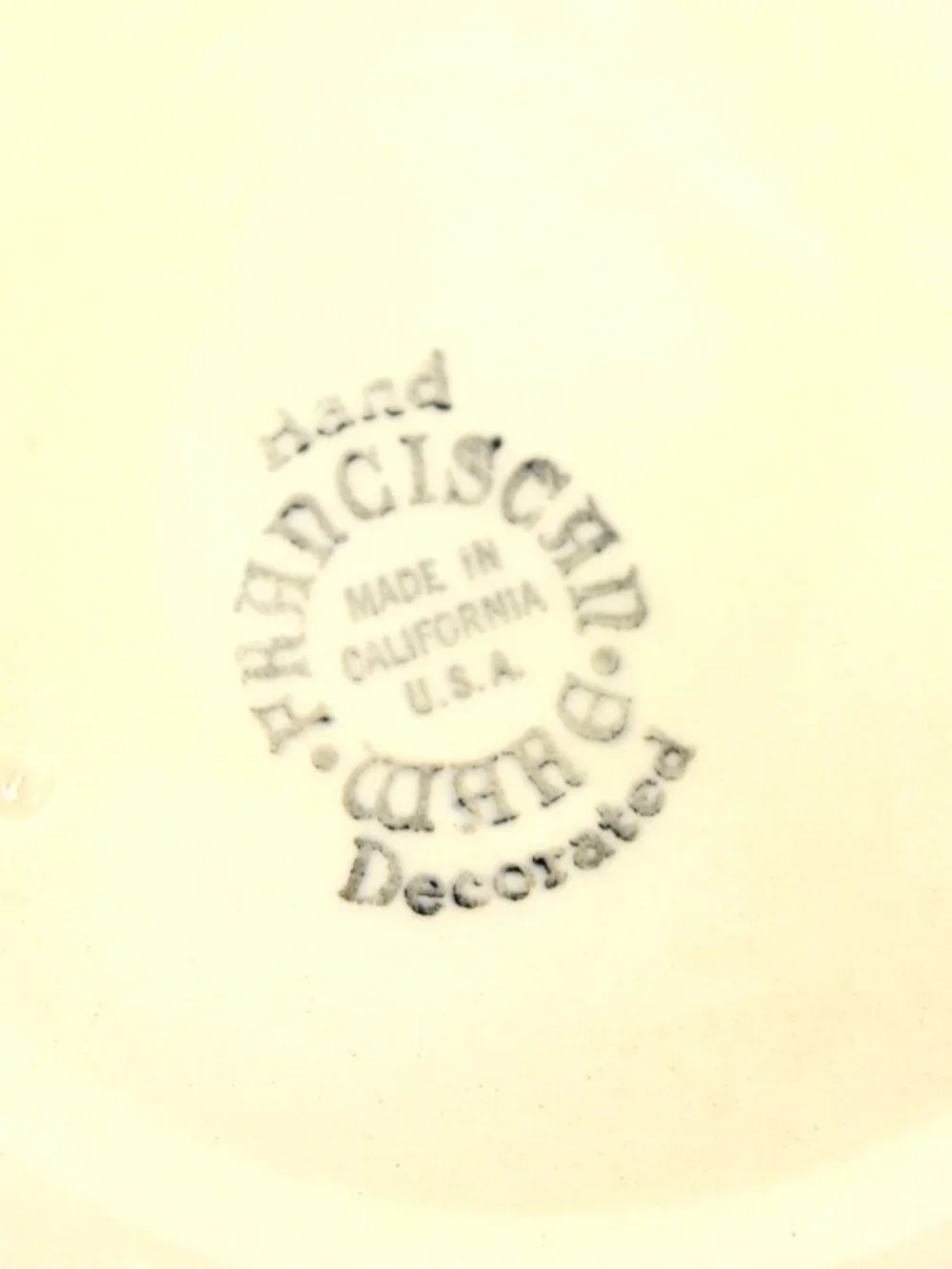 Franciscan vintage ware